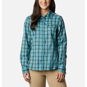 Columbia Overhemd Dames, Silver Ridge Lite Plaid Long Sleeve Blauw, 19LUKVFQC